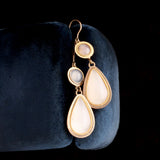 Early 19th Century Dutch Chalcedony Drop Earrings