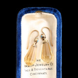 Victorian Turquoise & Citrine Earrings