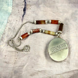 'Regard' Sweetheart Locket on Scottish Agate Chain