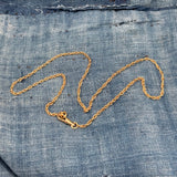 Gold Fill Antique 19.5" Rope Chain w/ Dog Clip #1