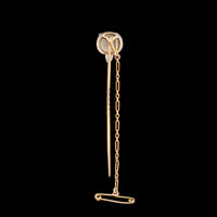Edwardian Moonstone Fox Stickpin
