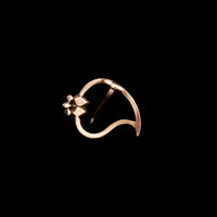 Georgian Garnet Twin Hearts Witch's Heart Lace Pin