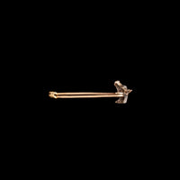 Victorian Diamond & Ruby Horse Head Safety Pin