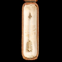Art Deco Diamond Arrow Jabot Pin