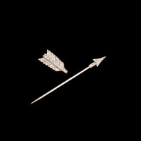 Art Deco Diamond Arrow Jabot Pin