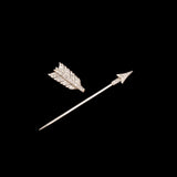 Art Deco Diamond Arrow Jabot Pin
