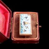 Victorian Ship & Swallows Enamel Homecoming Brooch