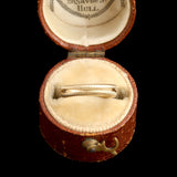 Victorian Reeded Gold Split Ring