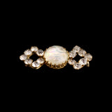 Edwardian Saphiret & White Paste Man in the Moon Brooch