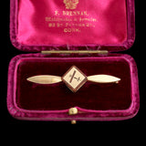 1920s Austrian Gold & Mahogany Aviation Pin