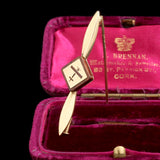 1920s Austrian Gold & Mahogany Aviation Pin