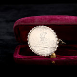 Victorian Albert Memorial Souvenir Locket Brooch