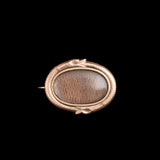 Georgian Double Ouroboros Hair Locket Brooch