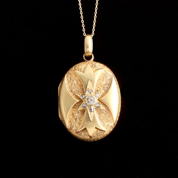 Victorian Diamond Starburst Locket