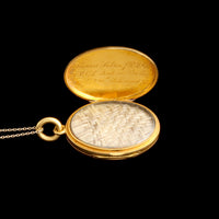 Victorian Father & Son Garter Mourning Locket