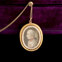 Georgian Rock Crystal Portrait Locket