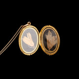 Victorian Enamel Herringbone Locket