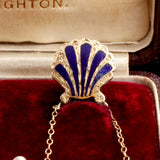 Victorian Scallop Shell Locket Necklace