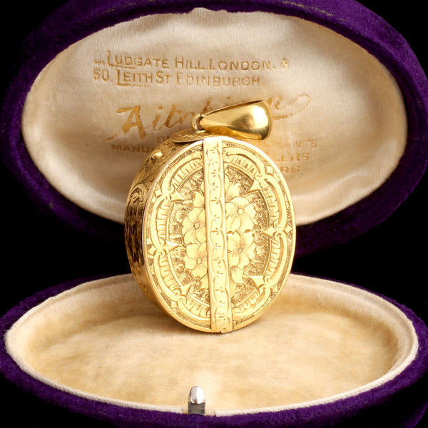 Victorian Oversized Folding Locket