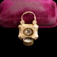 Victorian Garnet Padlock Locket