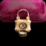 Victorian Garnet Padlock Locket