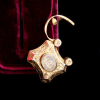 Victorian Garnet Padlock Locket