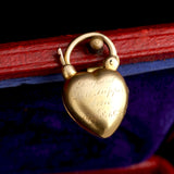 Victorian Marriage Commemoration Heart Padlock Locket