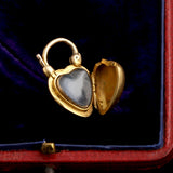 Victorian Marriage Commemoration Heart Padlock Locket