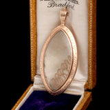 Georgian Navette Locket with Later Dedication to "Bobby"