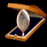 Georgian Navette Locket with Later Dedication to "Bobby"