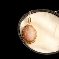 Late 19th Century French Goldstone Locket