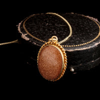 Late 19th Century French Goldstone Locket