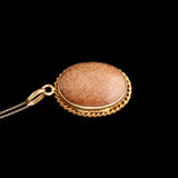 Late 19th Century French Goldstone Locket