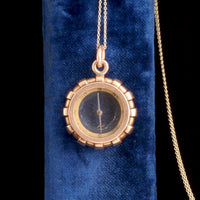 Edwardian Rose Gold Compass Necklace