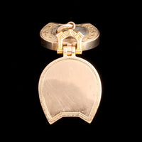 Late 19th Century Gold Quartz Horseshoe Locket