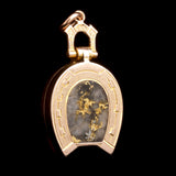 Late 19th Century Gold Quartz Horseshoe Locket