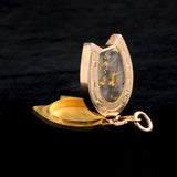 Late 19th Century Gold Quartz Horseshoe Locket