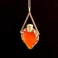 Georgian Hinge Top Carnelian Pendant