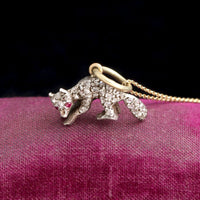 Victorian Diamond Fox Necklace