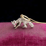 Victorian Diamond Fox Necklace