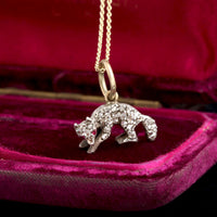 Victorian Diamond Fox Necklace