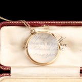 Victorian Gold Fill Round Photo Locket