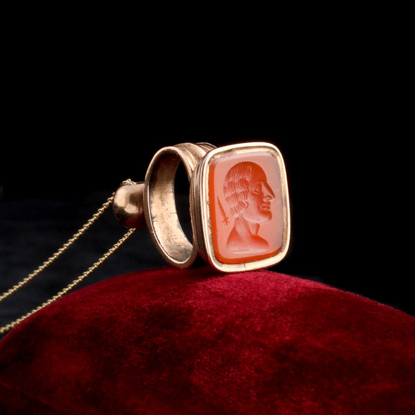 Early Victorian Edmund Halley Wax Seal Necklace