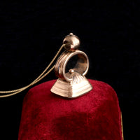 Early Victorian Edmund Halley Wax Seal Necklace