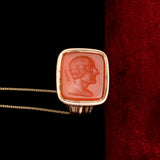 Early Victorian Edmund Halley Wax Seal Necklace