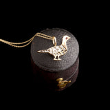 Victorian Diamond & Ruby Pheasant Pendant