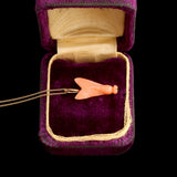 Victorian Carved Coral Fly Pendant