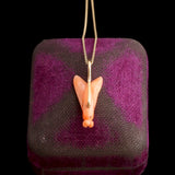 Victorian Carved Coral Fly Pendant