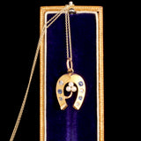 Victorian Horseshoe & Clover Necklace