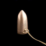 1920s Gold Bullet Locket Necklace